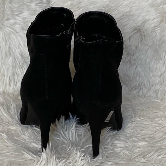 Black Open Toed Booties - Picture 2 of 5